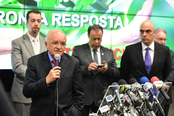 MANAUS AMAZONAS AM  02/01/2017  METROPOLE CRISE REBELIAO PREOS PCC X FDN -  Após rebelião que terminou com a morte de 60 detentos, o ministro da Justiça Alexandre de Moraes, e o governador José Melo anunciaram medidas imediatas para reforçar segurança no sistema prisional do Estado do Amazonas. FOTO BRUNO ZANARDO / SECOM AM / DIVULGAÇÃO